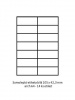 Samolep.etikety 105x42,3mm b�l� matn� 14 ks/ A4