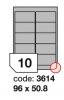 Samolep.etikety 96x50,8mm b�l� matn� 10 ks/ A4