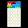 APLI -Signaln� Etikety kulat� b�l� 8mm/ 480ks