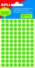 APLI -Signaln� Etikety kulat� zelen� 8mm/ 288ks