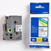 P�ska Brother TZE-241 18mm/ 8m �erno-b�l� lami